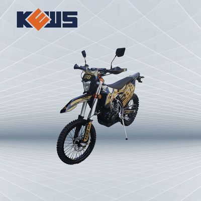 Sepeda Motor Hitam Dengan Stiker Emas 300CC Euro 4 Sepeda Motor NC300S On Road Dirt Bikes