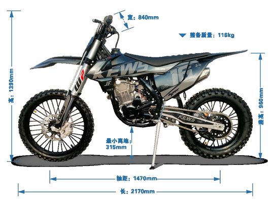 MX Bike Air Cooled Dirt Bike for Motorcross MX Bikes MX Motorcycle Off Road Dirt Bike for Enduro KEWS Dirtbike